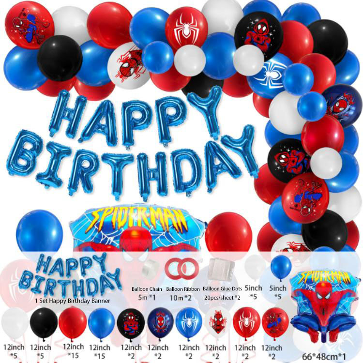 Spider-Man themed balloon arch kit discount