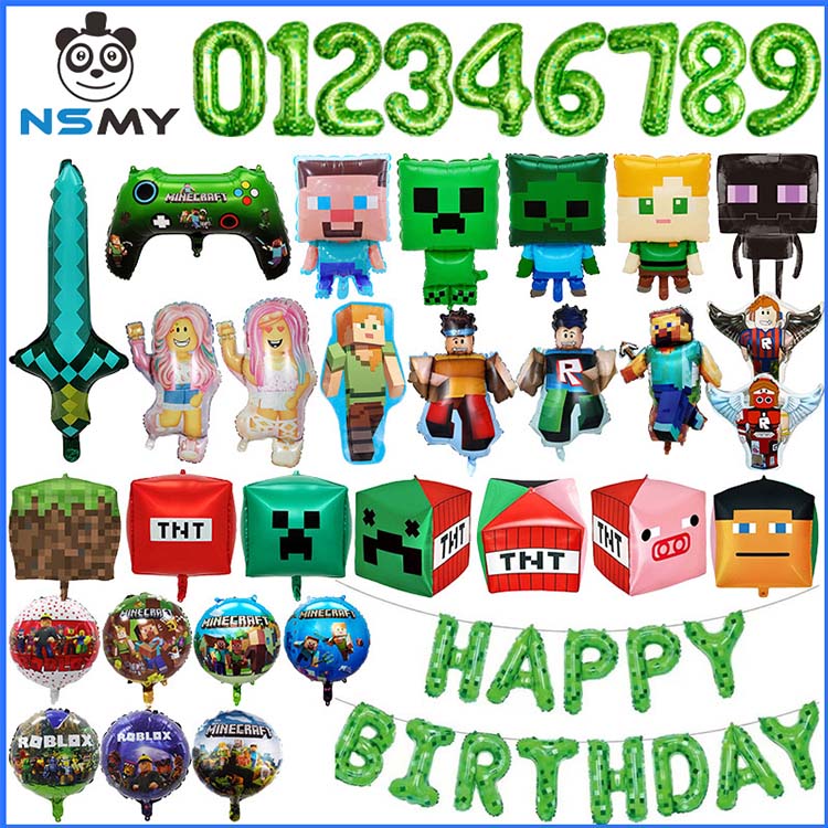 Roblox Minecraft Foil Balloon
